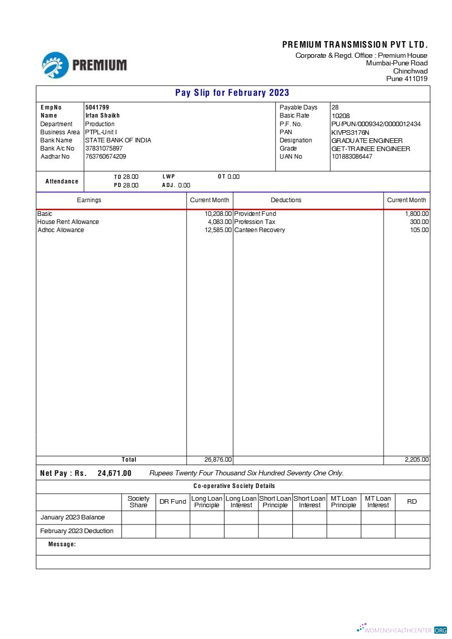Download Premium Transmission payslip template in Word and PDF formats.pdf, 1 Photoshop template
